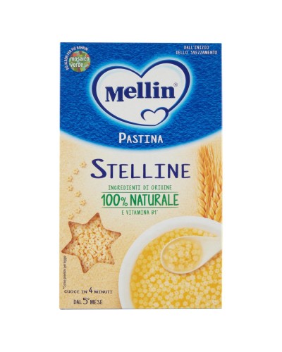 Pastina aus dem 5. Monat Stelline Mellin, 320 g, 100% natürliche Zutaten und Vitamin B1