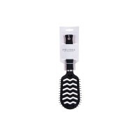 Professionelle Haarbürste Soft Touch Schwarz 23 x 6 cm