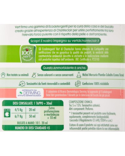 CHANTECLAIR Chanteclair Vert Weichspüler Bebé 625 Ml
