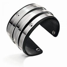 Damen Armband, Folli Follie, Silber, Leder-ähnliche Innenverkleidung