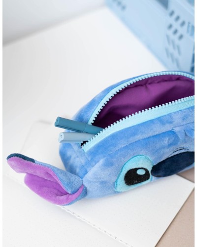 Plüschetui, Mittelschule, Mädchen, Disney Stitch, 20x9x5cm Stoff