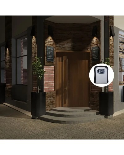 Schliessfach für den Aussenbereich, mit Code-Kombination, ideal für die Schlüsselaufbewahrung, beständiges ABS-Material