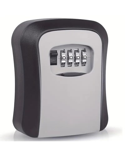 Sicherer Schlüsselkasten, Metall-Außenkasten, mit Code-Kombination, ideal für Schlüsselaufbewahrung, Metall-Material