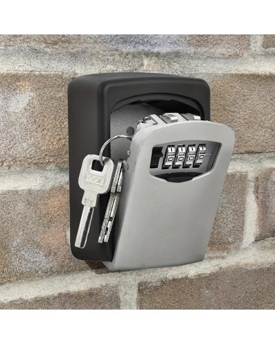 Sicherer Schlüsselkasten, Metall-Außenkasten, mit Code-Kombination, ideal für Schlüsselaufbewahrung, Metall-Material