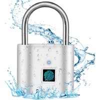 SPORWAY Fingerabdruckschloss – Wasserdicht, USB-Aufladung, Schlüssel- & Codefrei