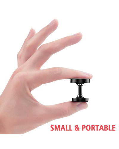 Doppelte Magnethalterung für Mobiltelefon, für Fitnessstudio, mit Doppelmagnet, schwarz Doppelte Magnethalterung für Mobiltelefon, für Fitnessstudio, mit Doppelmagnet, schwarz