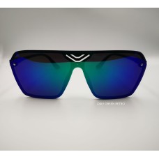 Okly Retro Sonnenbrille, Damen Herren Sonnenbrille, grün