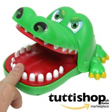Krokodil Zahnarzt, berühren Sie nicht den Zahn, der sonst schmerzt beißt, Spielzeug, Größe 15 cm