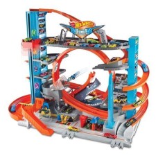 HOT WHEELS Ultimative Garage mit Hai-Angriff, inkl. 2 Spielzeugautos