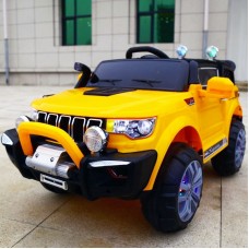 Elektroauto für Kinder, 12v, Jeep, 2 Sitze, mit 2,4g Fernbedienung, orange