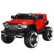 Elektroauto für Kinder, 12v, Jeep, 2 Sitze, mit 2,4g Fernbedienung, rote farbe