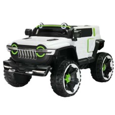 Elektroauto für Kinder, 12v, Jeep, 2 Sitze, mit Fernbedienung 2,4g, farbe weiß