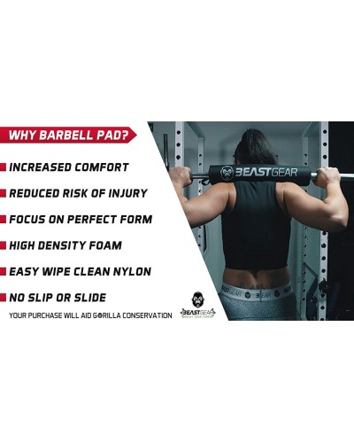 Hip Thrust Bar Cushioning, Barbell and Weightlifting Sponge Muff, Neck and Shoulder Protection, Squat Pad.