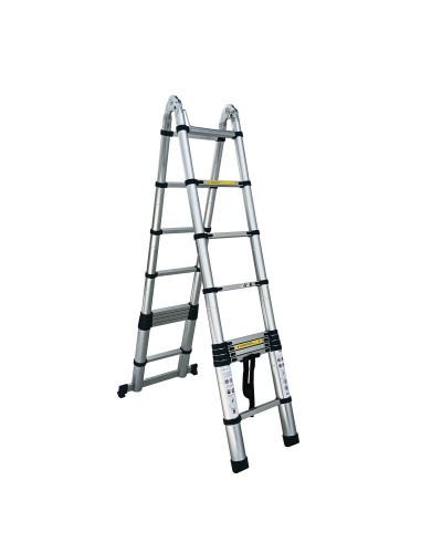 Aluminium-Teleskopleiter 5 m EN131 150 kg Tragkraft
