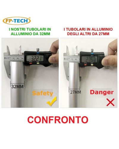 Aluminium-Teleskopleiter 5 m EN131 150 kg Tragkraft