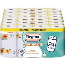 Asciugoni Regina Küchenpapier, 24 2-lagige Rollen, 100% FSC-zertifiziertes Papier