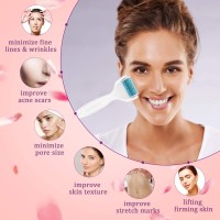 Derma Roller avec brosse nettoyante en silicone pour le visage anti-acné
