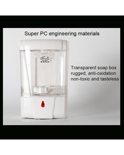 Seifenspender Automatisch, 700 ml Fassungsvermögen, ohne zu berühren, für Desinfektionsgel, Flüssigseife