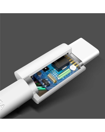 Cavo USB - USB-C Type-C, ricarica e trasferimeno dati veloce, 2m, bianco