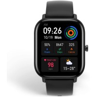 Amazfit Smartwatch GTS Montre étanche avec GPS, podomètre, 12 modes de sport pour femmes et hommes, noir