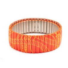 Damenarmband, Folli Follie, Orange, elastisch, stahl, 6 cm