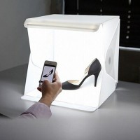 Mini Studio de photo portatif avec des lumières de LED, taille 23 x 23 x 24cm