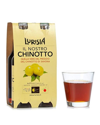 Lurisia, unser Chinotto, die echte, 4 Flaschen, im Glas, 275 ml