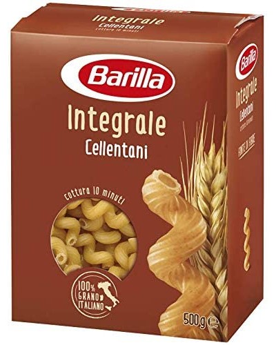 Barilla Pasta Cellentani Integrali, semolla de blé entier, 500 g