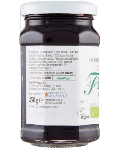 Rigoni Marmelade, produit biologique, confiture de mûres - 330g