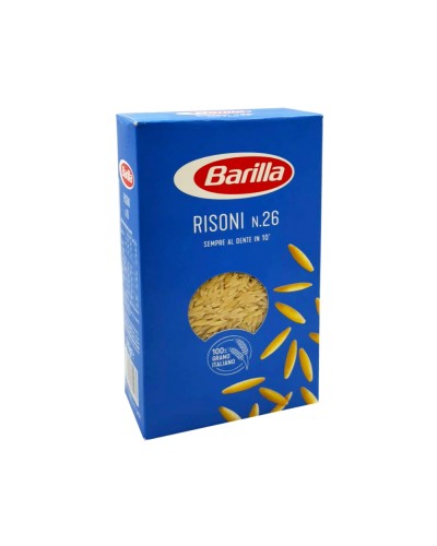 Barilla, Risoni n.26, Hartweizen Semola Pasta, Packungen von 500 g