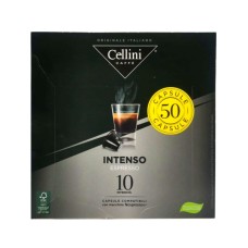 Cellini Kaffee, Espresso Intensive, 50 Kompatible Kapseln