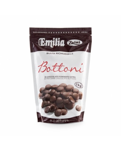 Emilia Bottoni di cioccolato Fondente Extra 1 kg