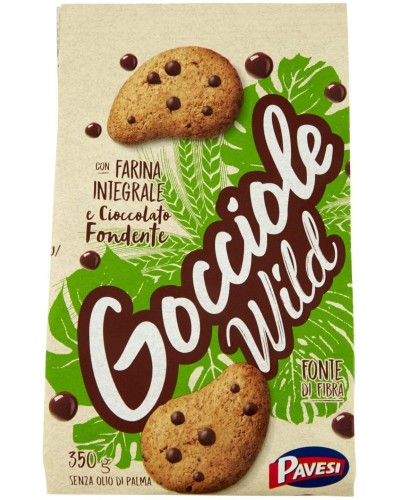 Biscuits aux pépites de chocolat sauvage Pavesi Wholemeal - 350 gr